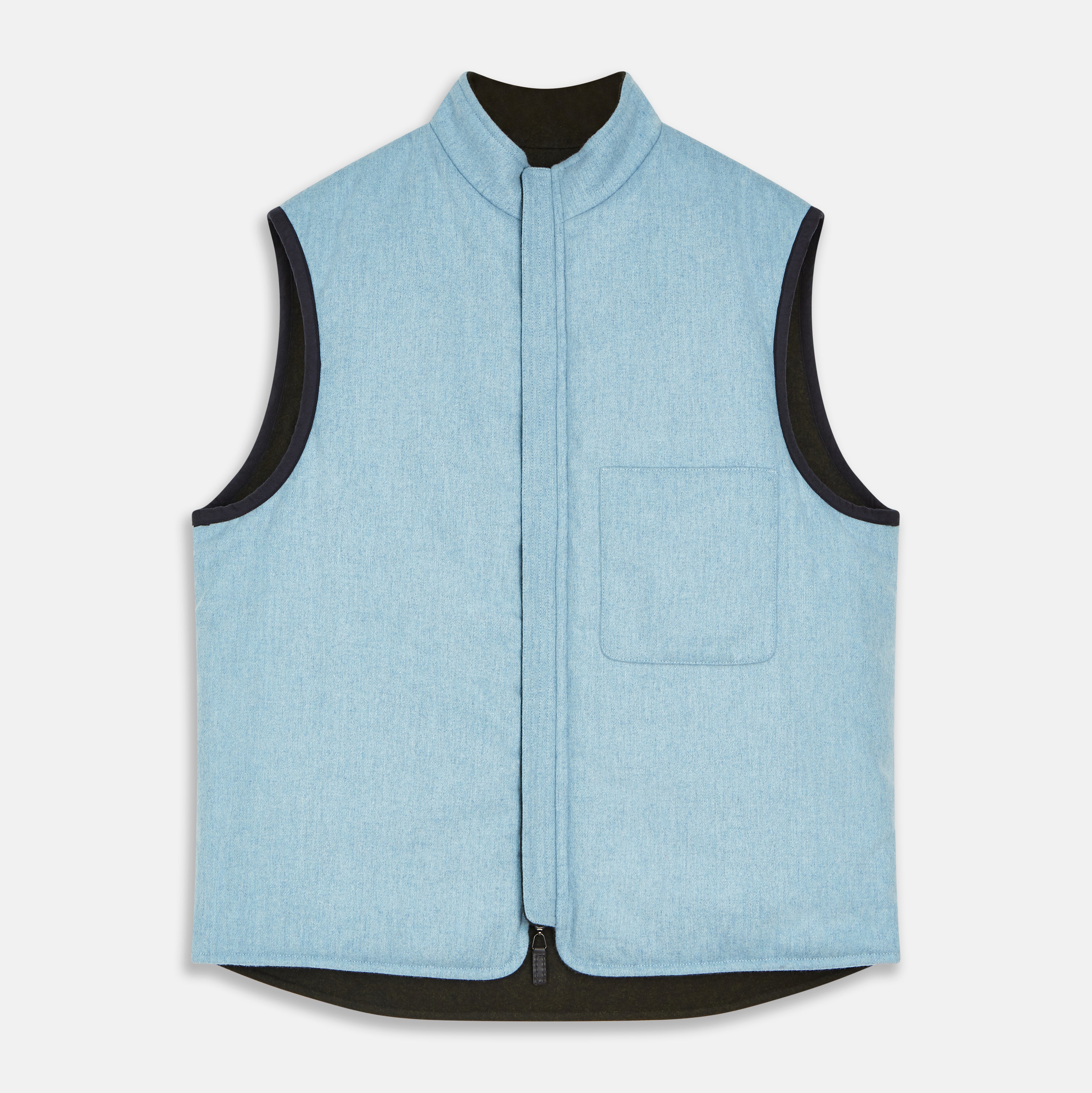 View 5 of product Dark Green Anderson Reversible Gilet