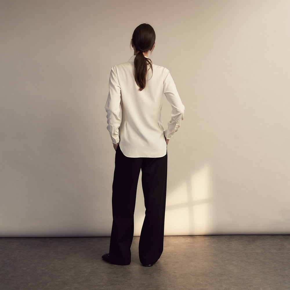 Turnbull and The Deck Cream Silk Romantic Shirt