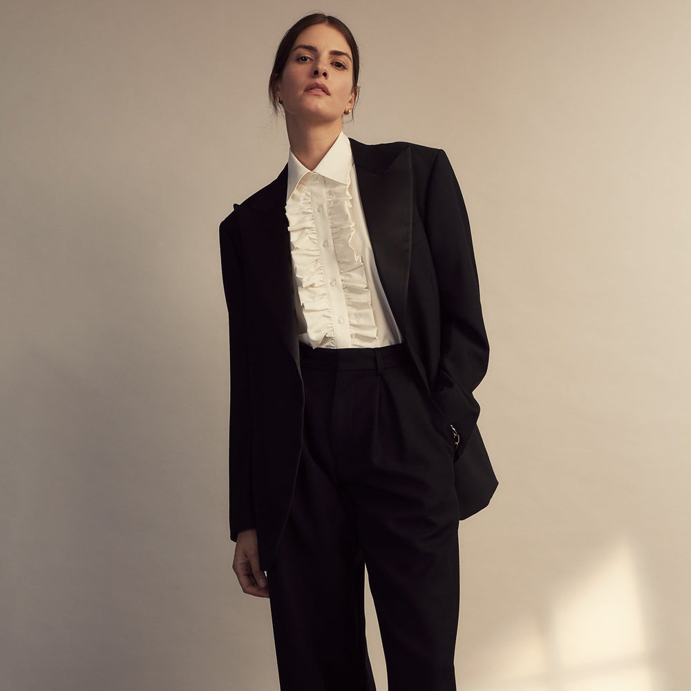 Turnbull and The Deck Cream Silk Romantic Shirt
