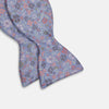 Pale Blue Multi Floral Silk Bow Tie