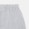 View 2 of product White and Blue Check Cotton Godfrey Boxer Shorts