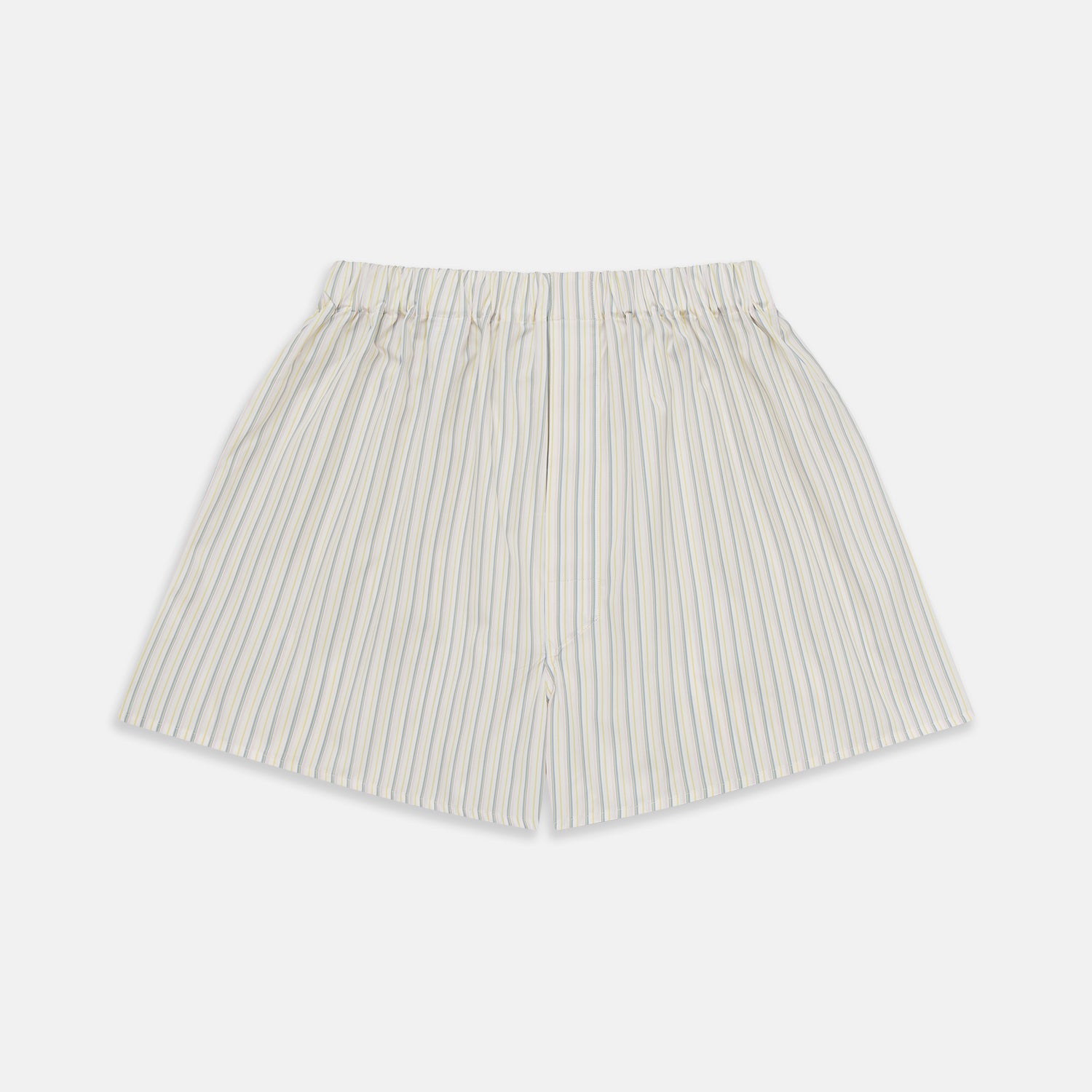 View 1 of product Yellow and Green stripe Cotton Godfrey Boxer Shorts
