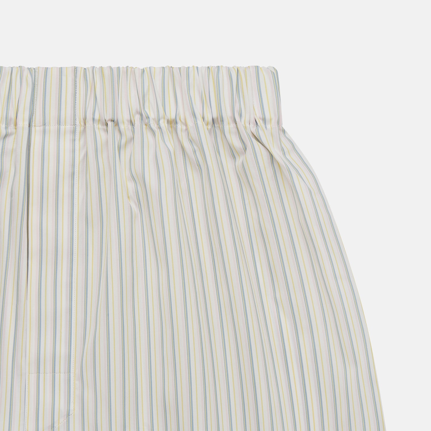 View 2 of product Yellow and Green stripe Cotton Godfrey Boxer Shorts
