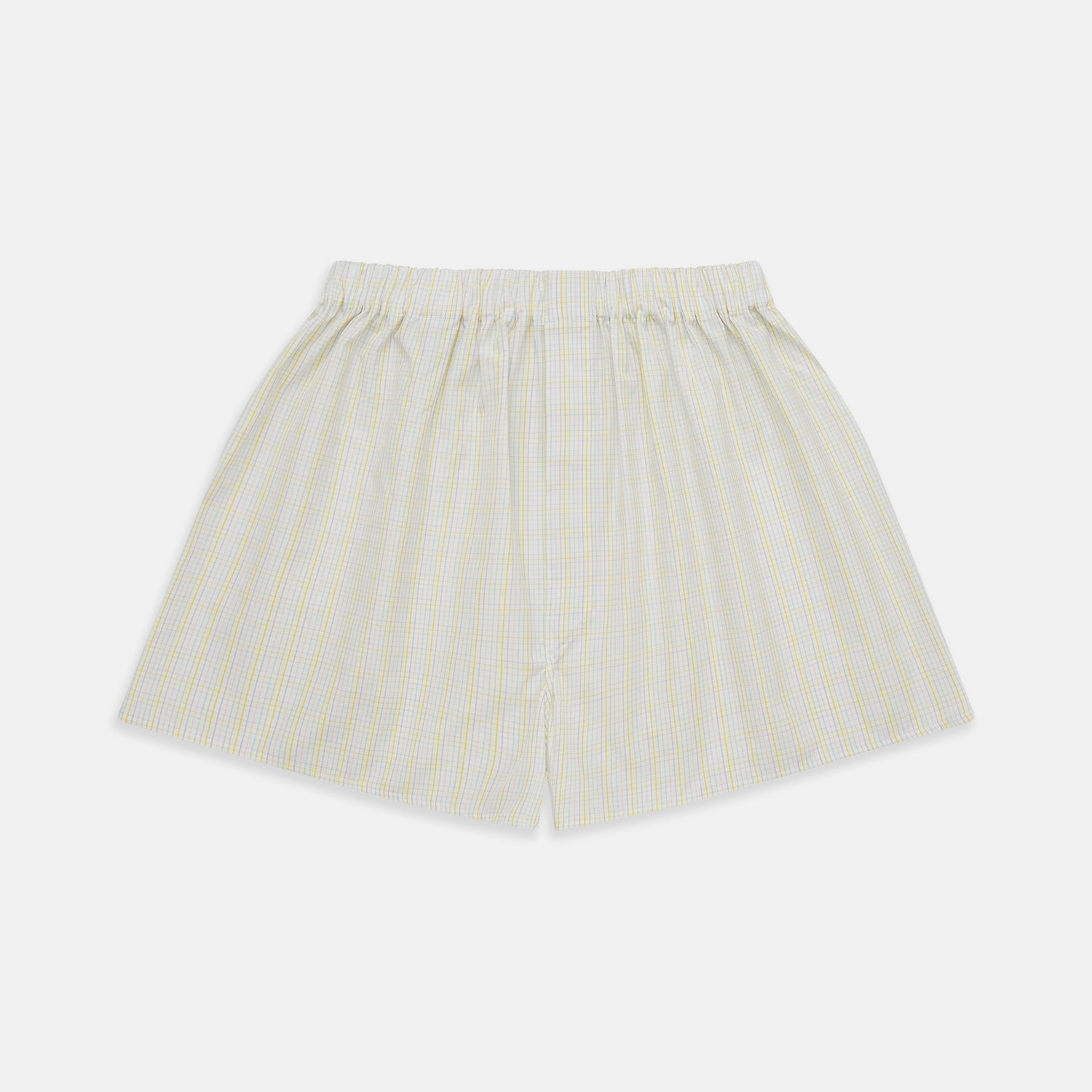 View 1 of product Yellow Multi Check Cotton Godfrey Boxer Shorts