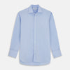 View 1 of product DR. NO Pale Blue West Indian Sea Island Cotton Shirt with DR. NO Collar and Cuff As Seen on James Bond