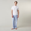 View 1 of product Blue Stripe Cotton Pyjama Trousers
