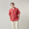 View 3 of product Crimson Delave Linen Holiday Fit Shirt with Revere Collar