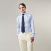 View 2 of product Yellow and Blue Glen Check Tailored Fit Shirt with Kent Collar