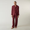 View 8 of product Burgundy Linen Modern Pyjama Set