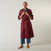 View 7 of product Burgundy Linen Piped Gown