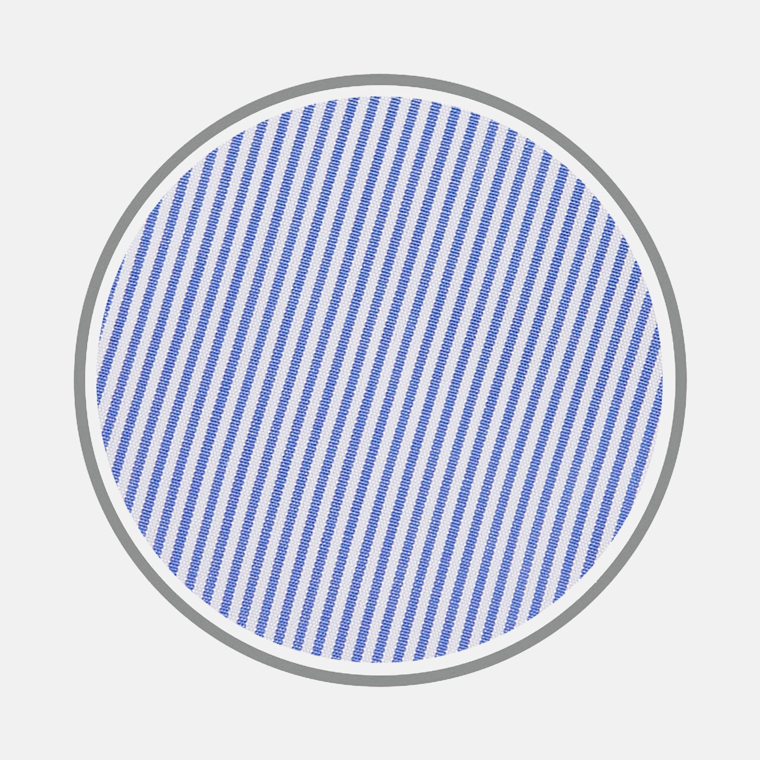 Blue Fine Bengal Stripe Cotton Fabric