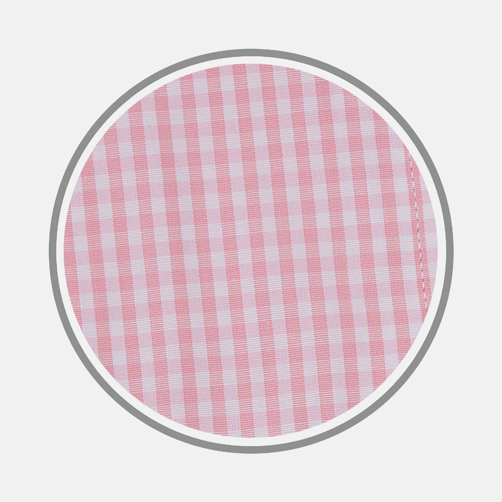 Light Pink Gingham Check Cotton Fabric