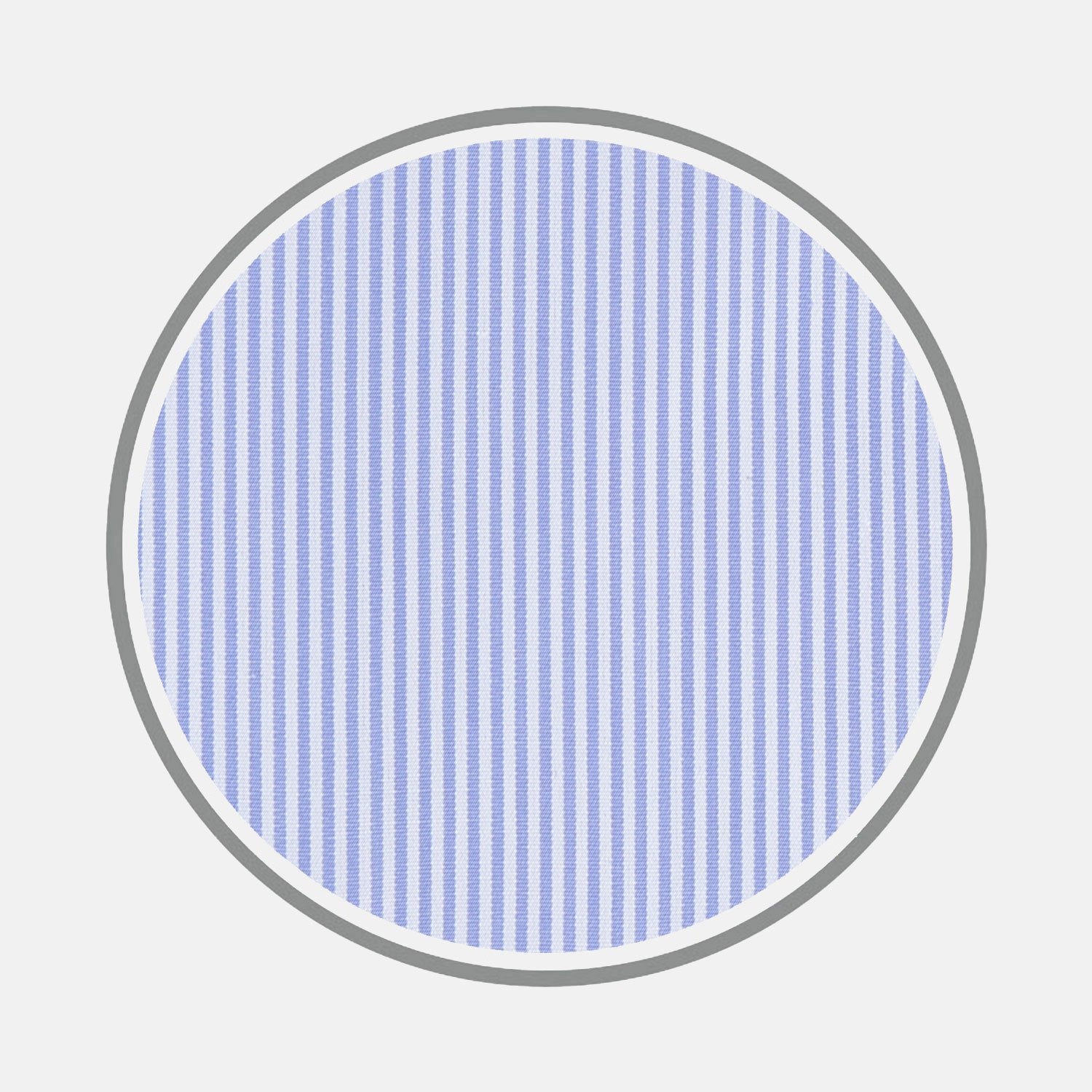 View 1 of product Blue Fine Bengal Stripe Sea Island Quality Cotton Fabric