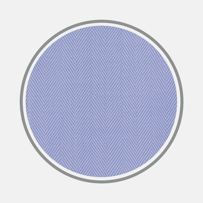 Blue Herringbone Sea Island Quality Cotton Fabric