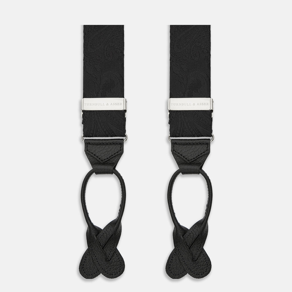 Large Mid Brown Men's Braces (25mm Y Style) | NZ Ties