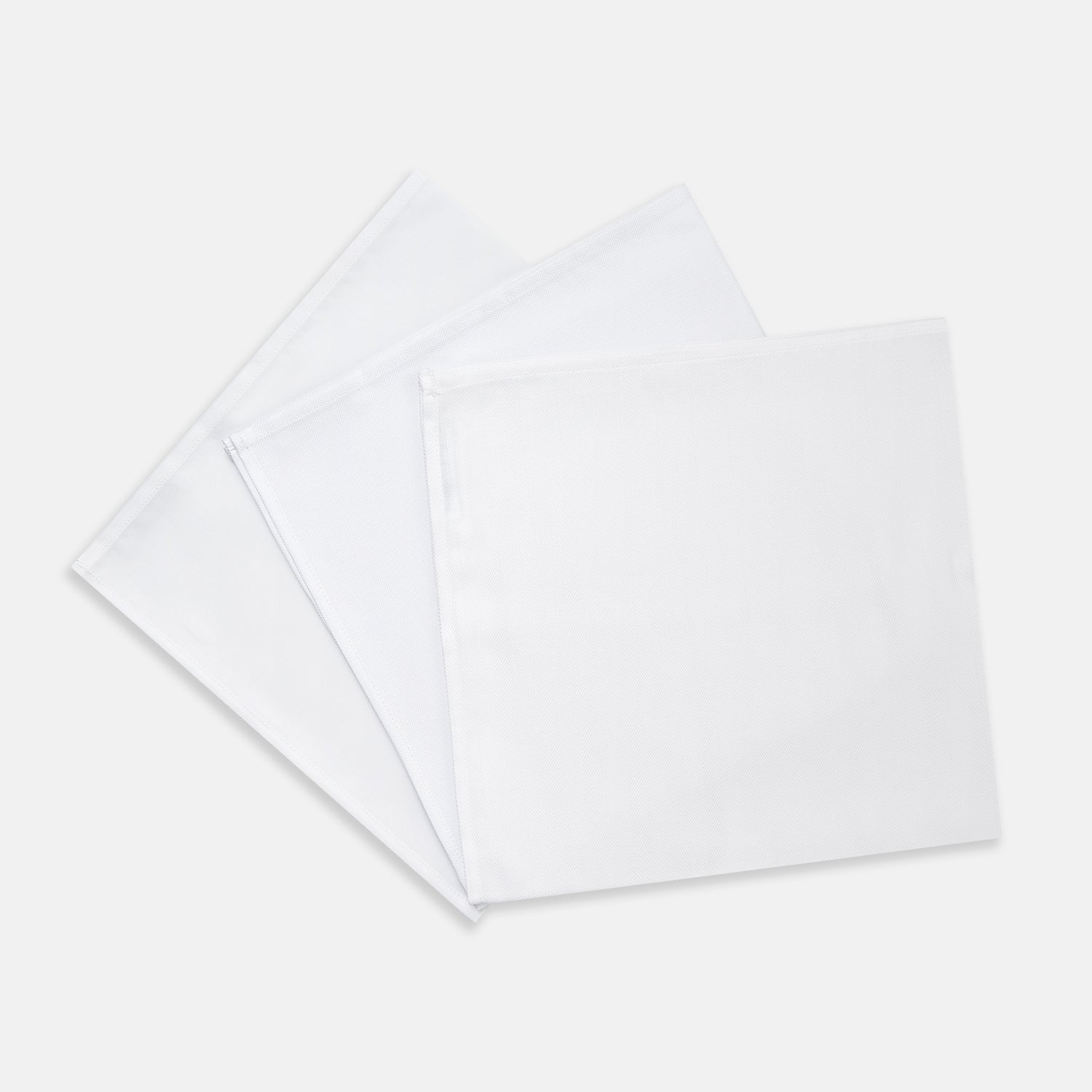 View 1 of product Plain White Cotton Handkerchiefs 3-pack