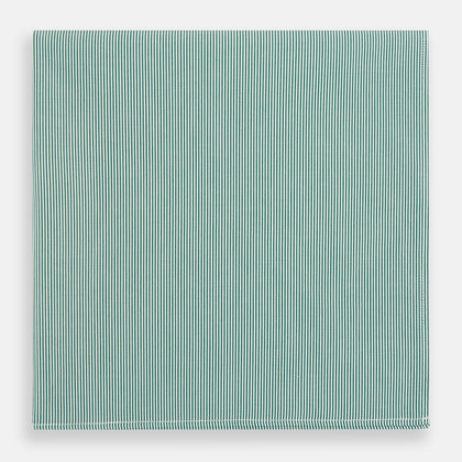 Green Pencil Stripe Handkerchief