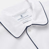 View 2 of product White Piped Cotton Nightshirt