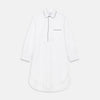 View 1 of product White Piped Cotton Nightshirt
