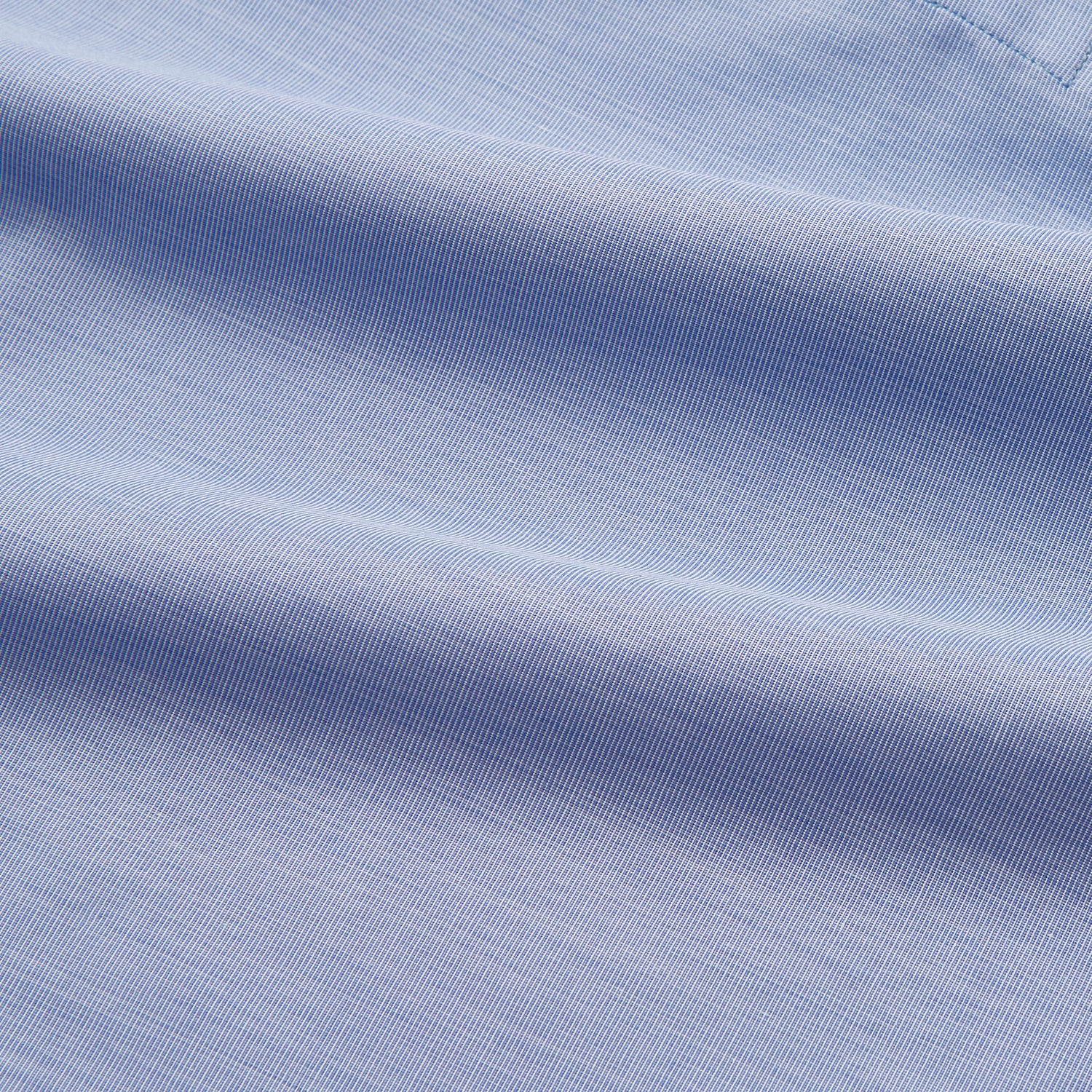 View 4 of product Blue Piped End-on-End Cotton Nightshirt