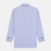 View 6 of product Blue Fine Check Piped Sea Island Quality Cotton Pyjama Set