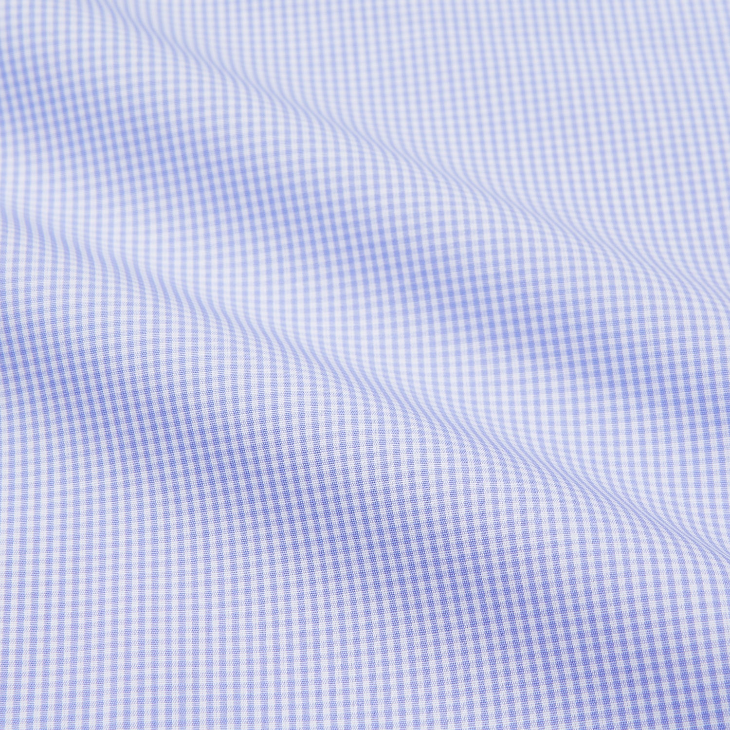 View 2 of product Blue Fine Check Piped Sea Island Quality Cotton Pyjama Set