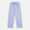 View 4 of product Blue Fine Check Piped Sea Island Quality Cotton Pyjama Set