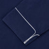 View 4 of product Navy Piped Silk Pyjama Set