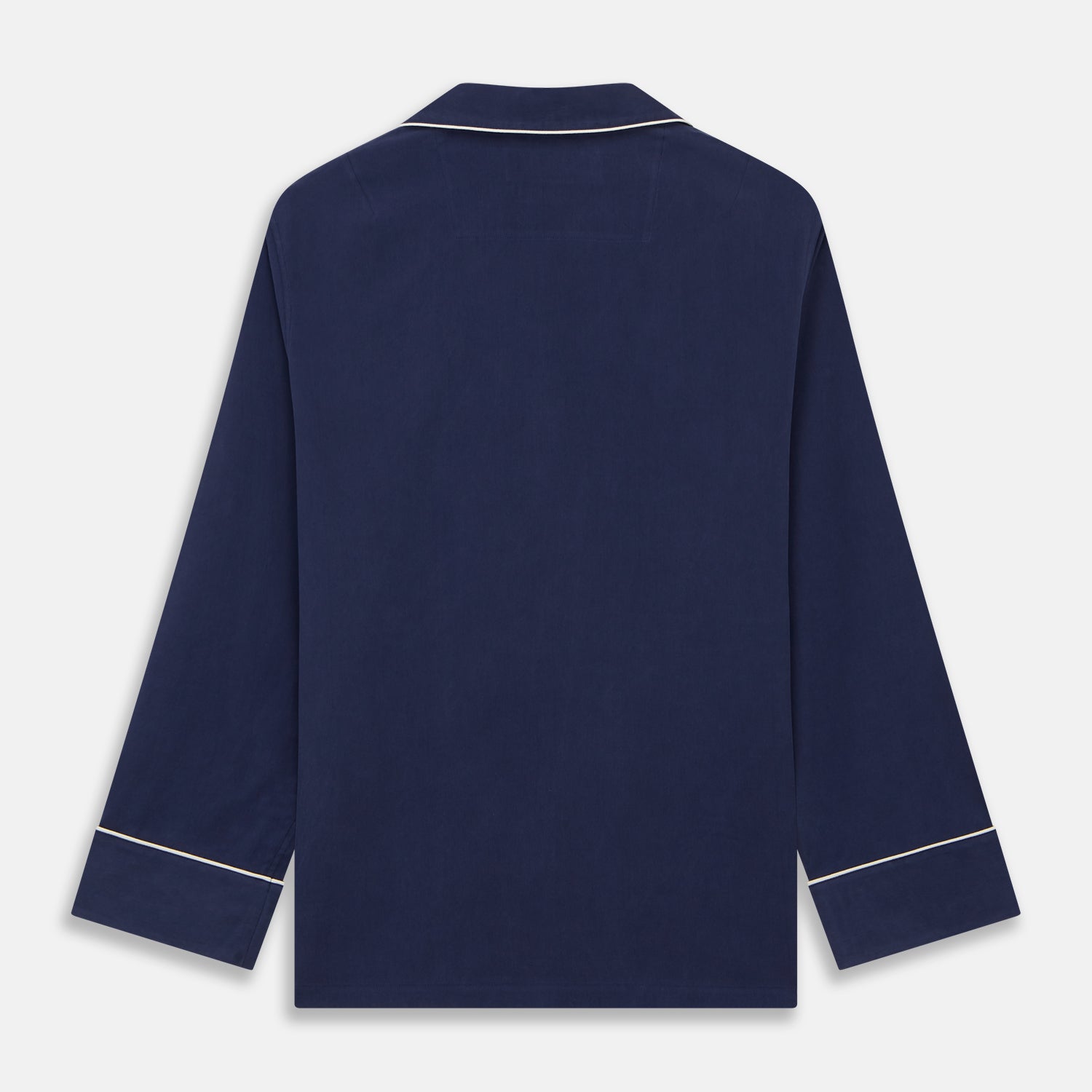 View 8 of product Women's Harriet Navy Silk Pyjama Set