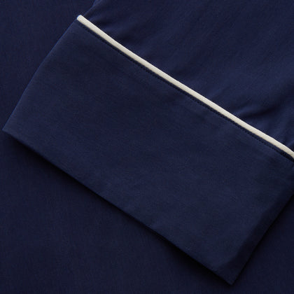 Women's Harriet Navy Silk Pyjama Set Image 3