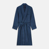 View 1 of product Navy Piped Silk Spot Gown