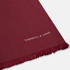 View 2 of product Plain Wine Silk Scarf