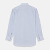 View 5 of product Blue Grid Check Shirt with T&amp;A Collar and Double Cuffs
