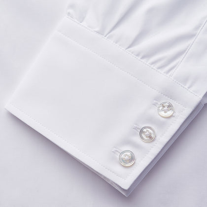 White Organic Cotton Regular Fit Mayfair Shirt Image 2