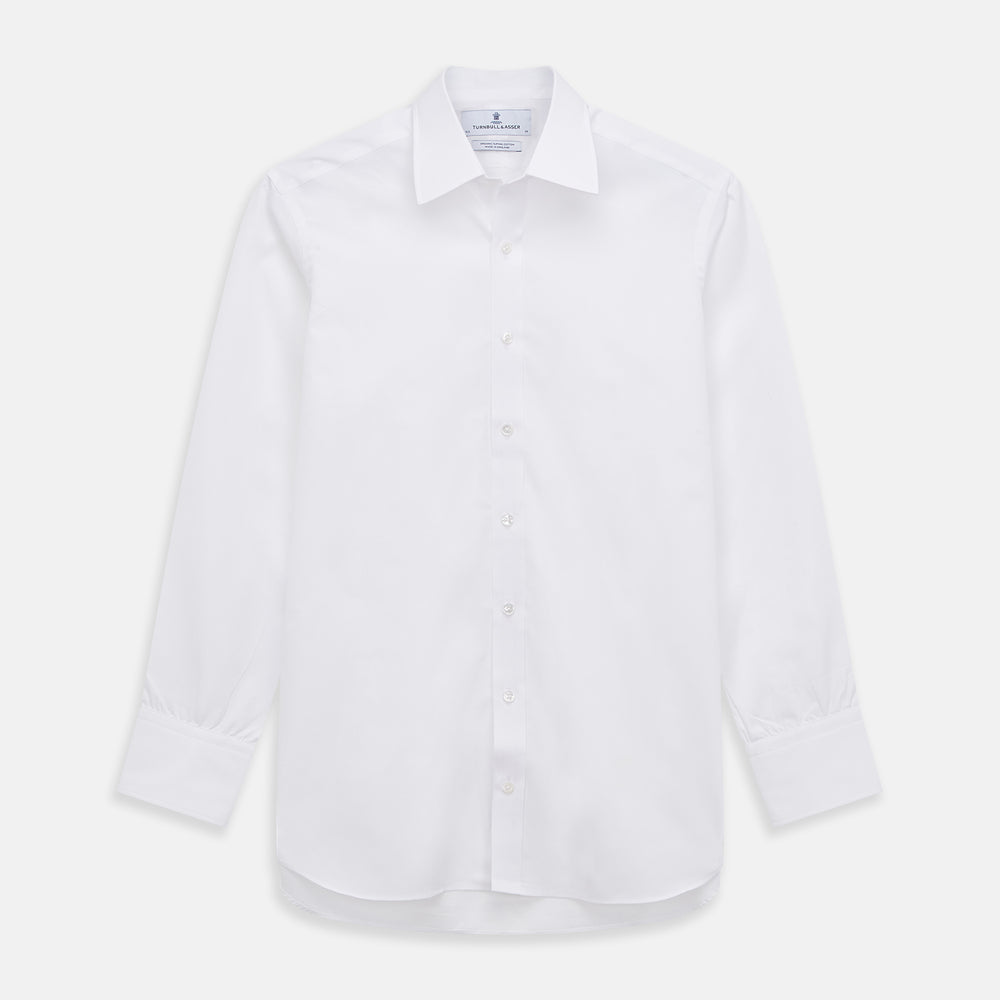 White Organic Cotton Regular Fit Mayfair Shirt