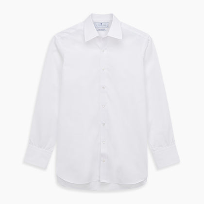 White Organic Cotton Regular Fit Mayfair Shirt Image 5