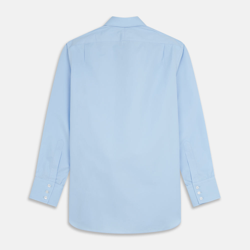 Pale Blue Organic Cotton Regular Fit Mayfair Shirt