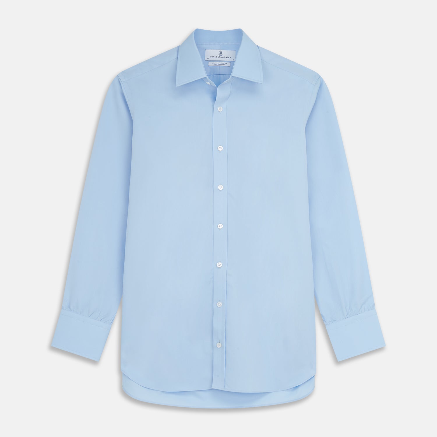 View 1 of product Pale Blue Organic Cotton Regular Fit Mayfair Shirt