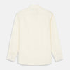 View 5 of product Tailored Fit Cream Cotton Shirt with Kent Collar and 3-Button Cuffs