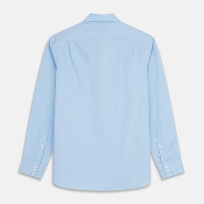 Pale Blue Organic Cotton Tailored Fit Hove Shirt Image 4