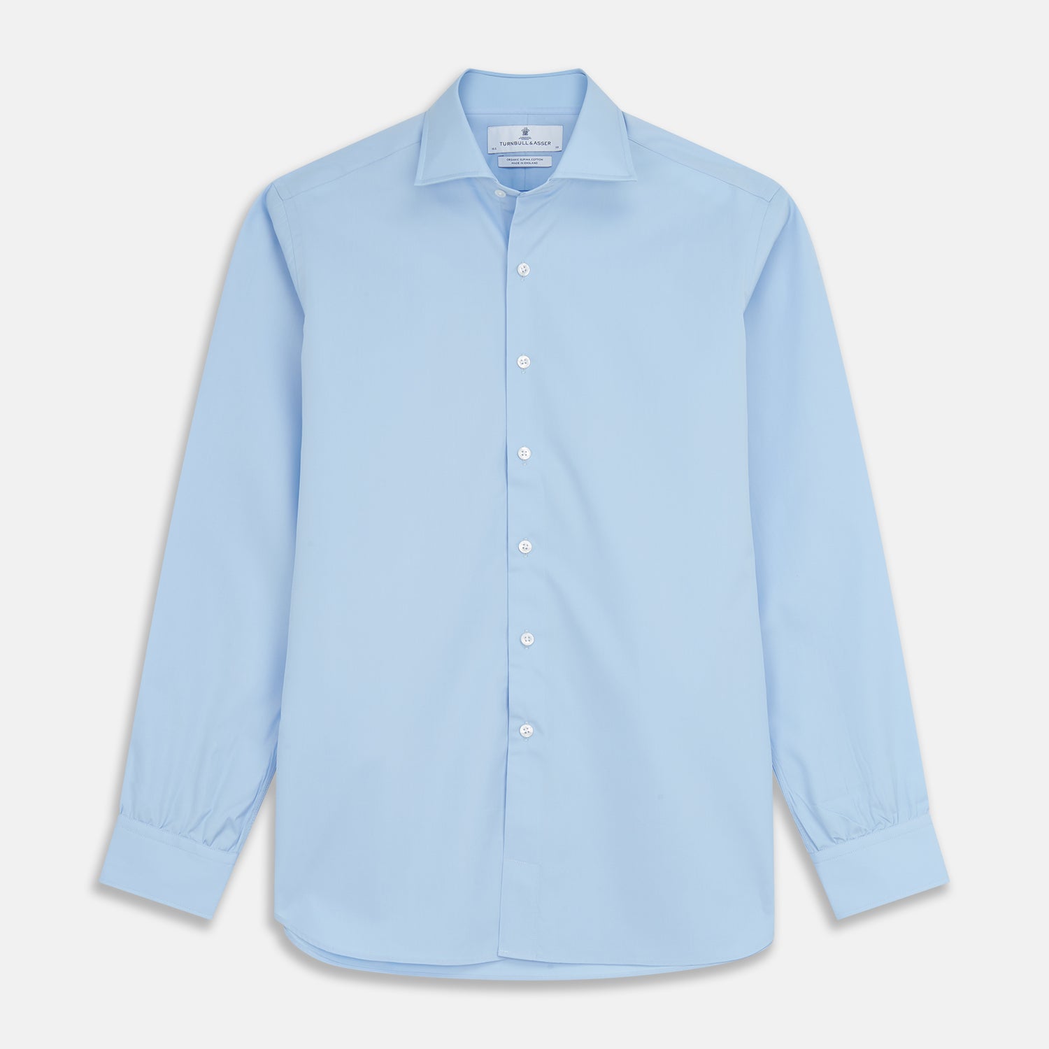 View 1 of product Pale Blue Organic Cotton Tailored Fit Hove Shirt