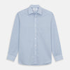View 1 of product Blue Weekend Fit Cotton-Cashmere Finch Shirt With Derby Collar And Chest Pocket