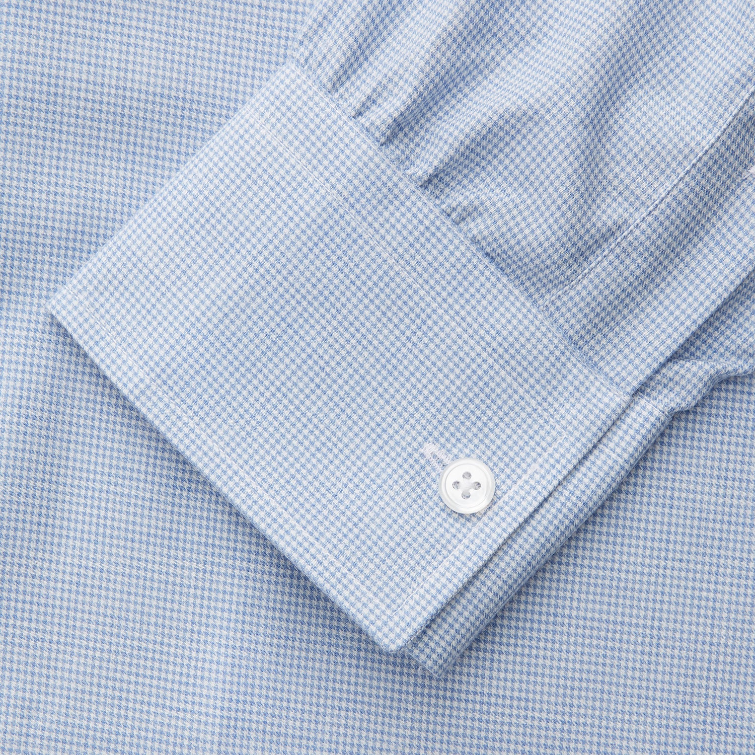 View 3 of product Blue Weekend Fit Cotton-Cashmere Finch Shirt With Derby Collar And Chest Pocket