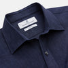 View 2 of product Navy Weekend Fit Linen Finch Shirt With Derby Collar And Chest Pocket