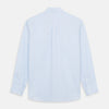 View 5 of product Plain Blue Weekend Fit Chambray Finch Shirt With Derby Collar And Chest Pocket