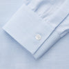 View 3 of product Plain Blue Weekend Fit Chambray Finch Shirt With Derby Collar And Chest Pocket
