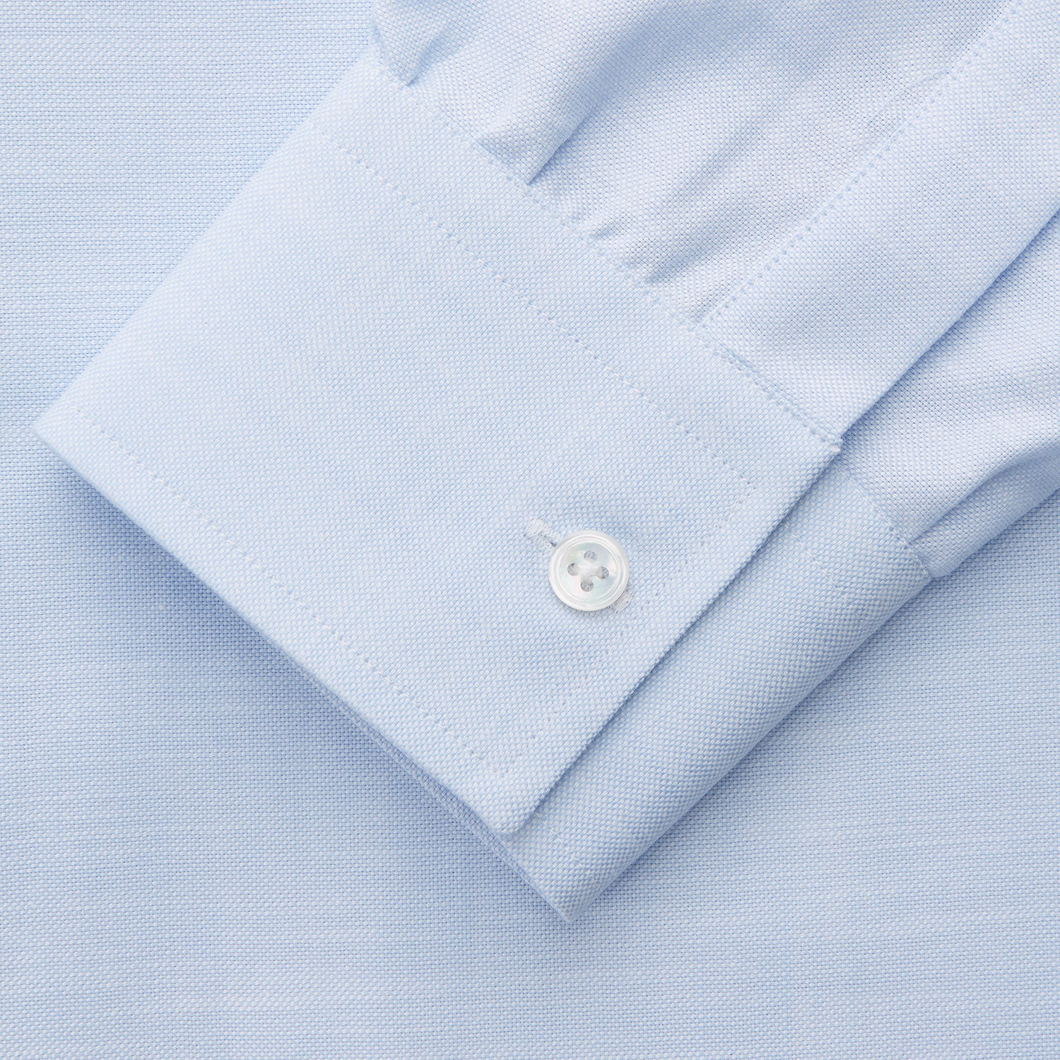 View 3 of product Plain Blue Weekend Fit Chambray Finch Shirt With Derby Collar And Chest Pocket
