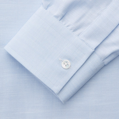 Plain Blue Weekend Fit Chambray Finch Shirt With Derby Collar And Chest Pocket Image 2