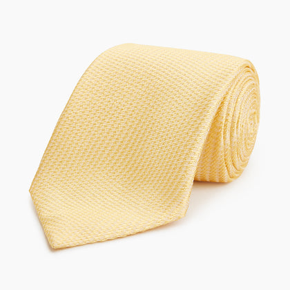 Yellow Lace Silk Tie Image 4