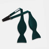 View 2 of product Forest Green Plain Satin Silk Bow Tie